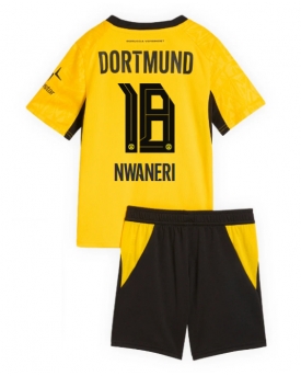 Borussia Dortmund Ethan Nwaneri #18 Maglia Gara Casa Repliche 2026-27 Bambino Maniche Corte Borussia Dortmund Ethan Nwaneri #18 Maglia Gara Casa Repliche 2026-27 Bambino Maniche Corte